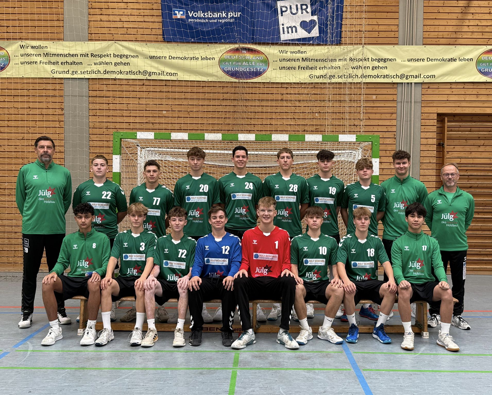 Mannschaftsfoto B Jungs 2025 2026 aktuell